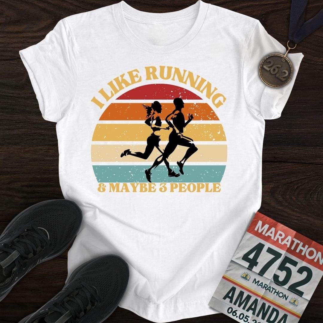 Printify T-Shirt White / S Loving the Run, and a Few People T-shirt