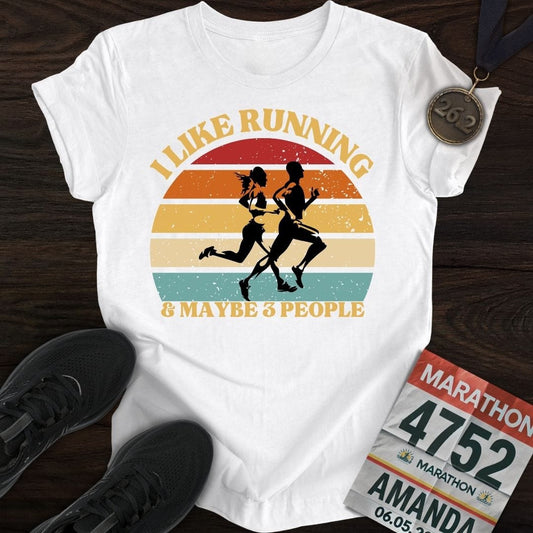 Printify T-Shirt White / S Loving the Run, and a Few People T-shirt