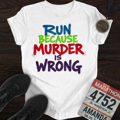Printify T-Shirt White / S Miles Over Murder T-shirt