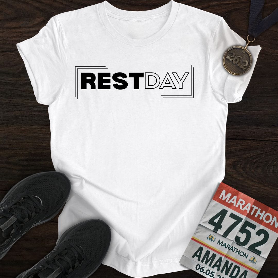 Printify T-Shirt White / S Rest Day T-shirt