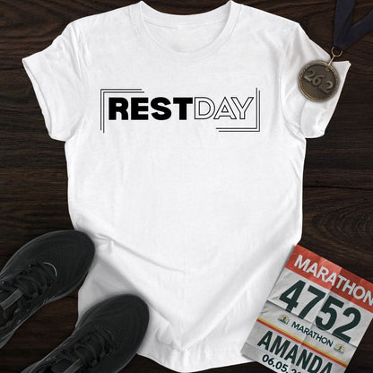 Printify T-Shirt White / S Rest Day T-shirt