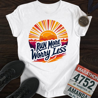 Printify T-Shirt White / S Run More, Move More T-shirt