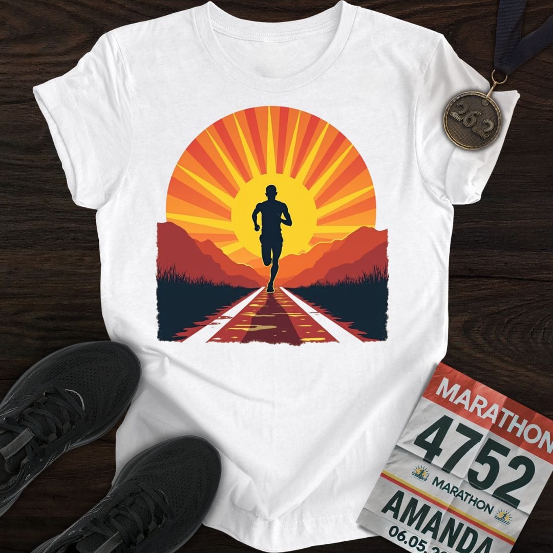 Printify T-Shirt White / S Run With the Sun T-shirt