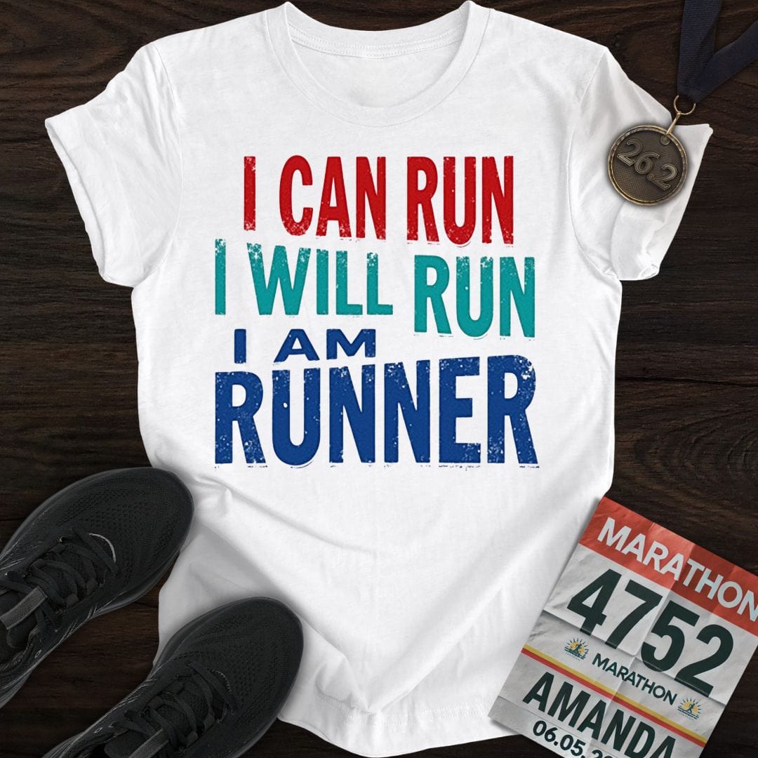 Printify T-Shirt White / S Runner Loading T-shirt