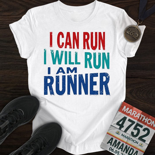 Printify T-Shirt White / S Runner Loading T-shirt