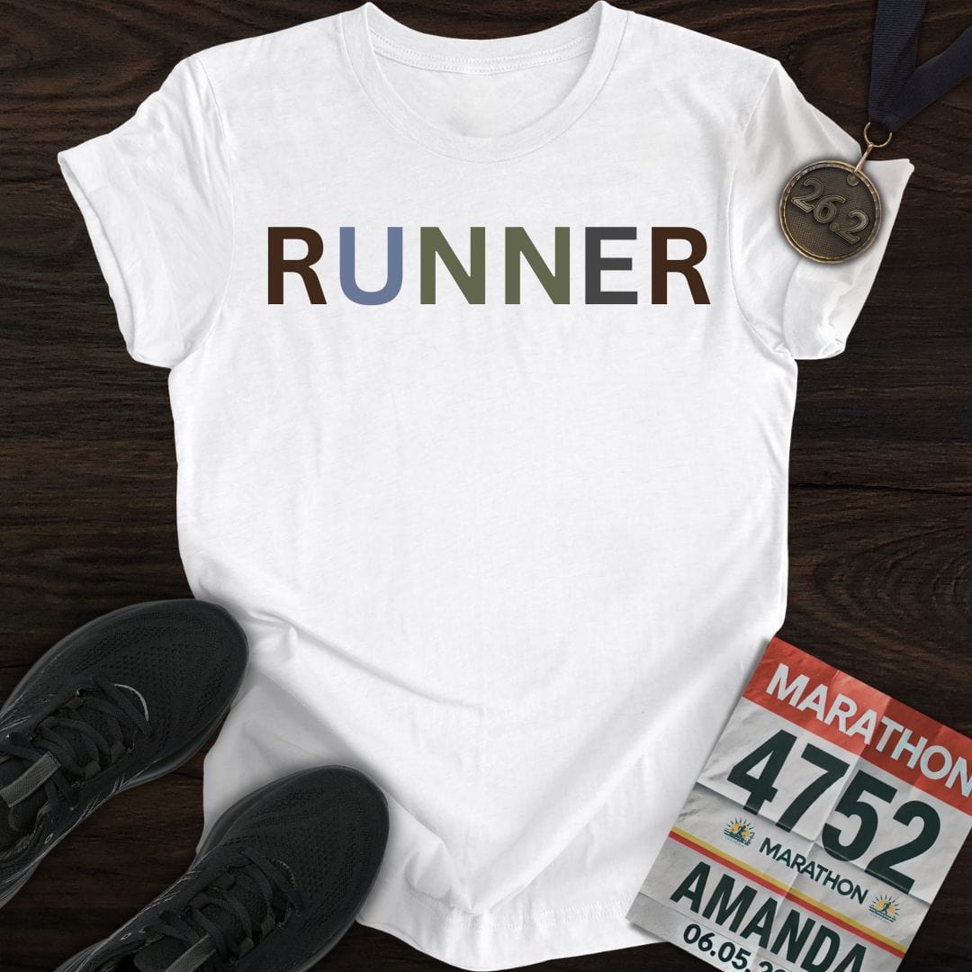 Printify T-Shirt White / S Runner Me!