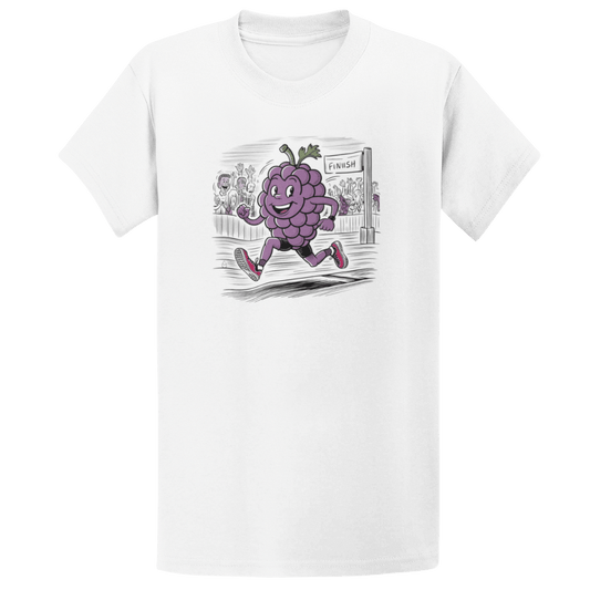 Printify T-Shirt White / S Running Grapes T-Shirt