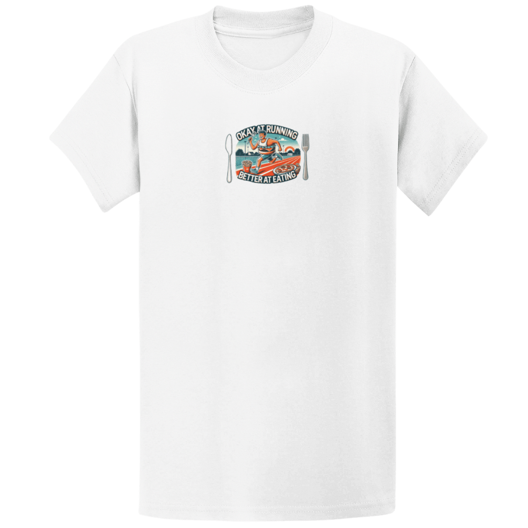 Printify T-Shirt White / S Running or Eating T-Shirt