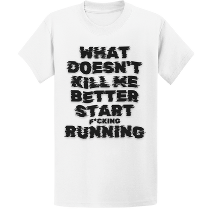 Printify T-Shirt White / S Start F*cking Running T-Shirt